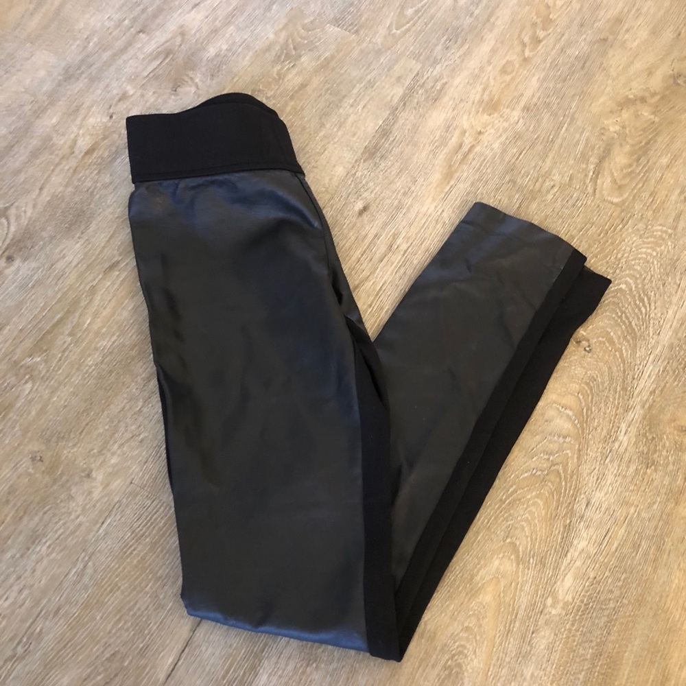 Club Monaco Leather Leggings